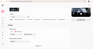 Penjadwalan Tiktok
